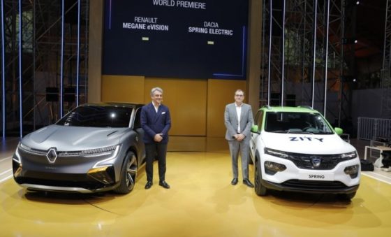 Renault lança internacionalmente os elétricos Mégane eVision e Spring