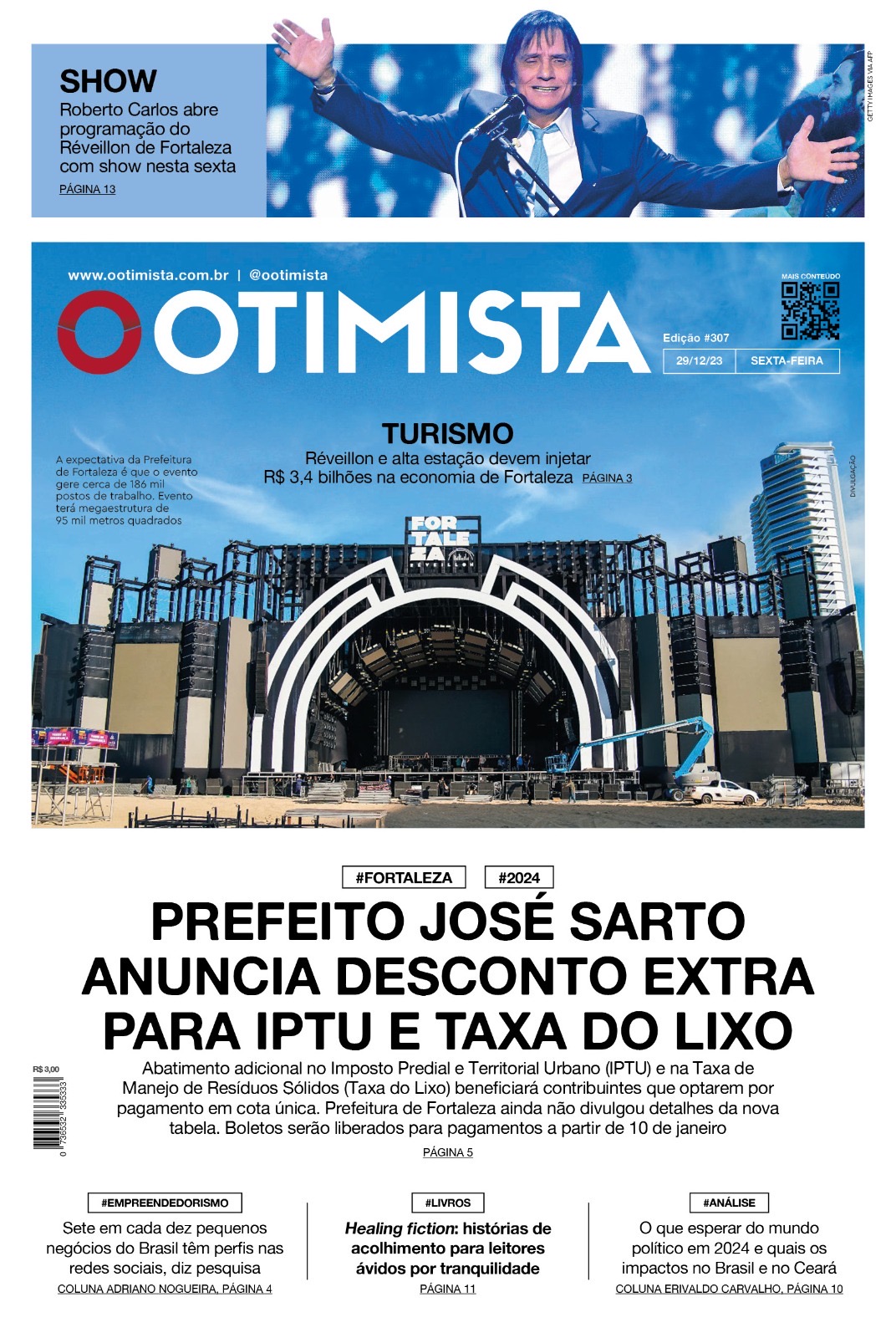 O Otimista - Edição impressa de 29/12/2023