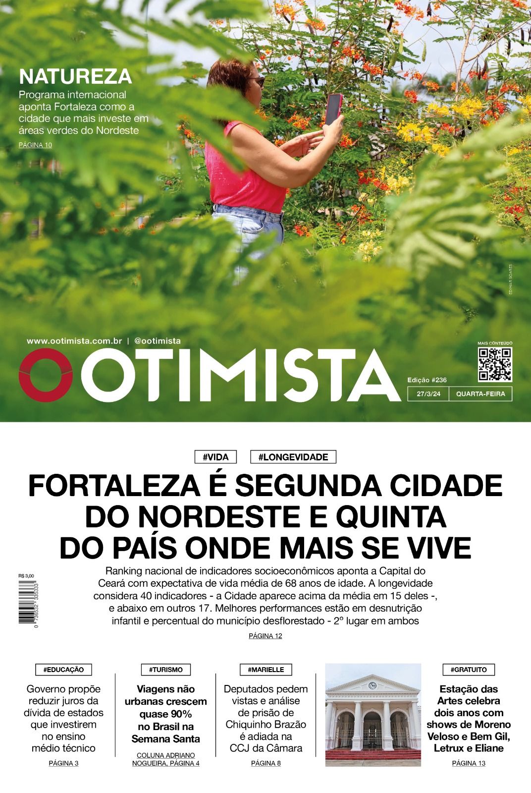 O Otimista - Edição impressa de 27/03/2024